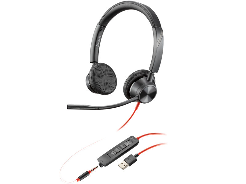 Auriculares USB-A Poly Blackwire 3325
