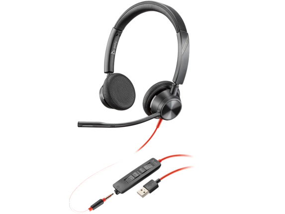 Audio, Poly Blackwire 3325 USB-A Headset