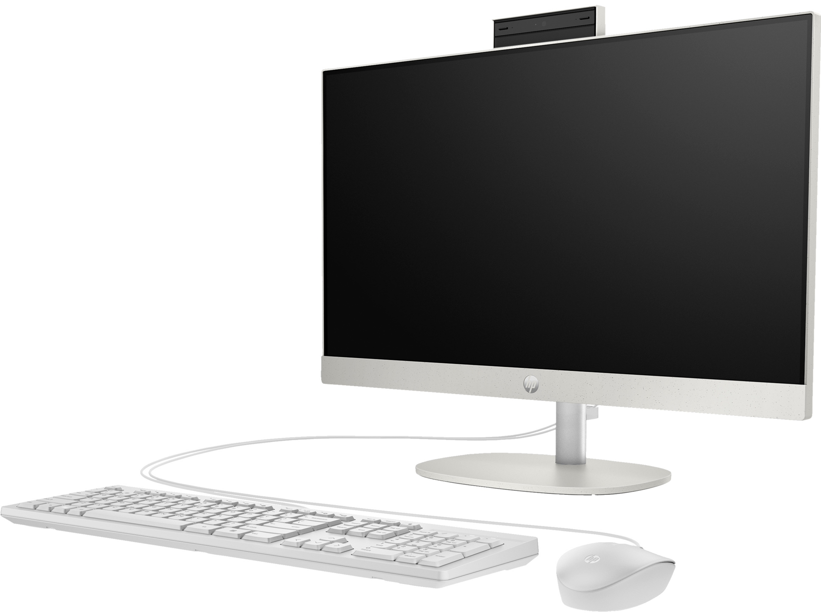 HP ProOne 240 23.8 inch G10 All-in-One Desktop PC (EMEA Only) ShellWhite T NT Fixed Wired CoreSet Vi