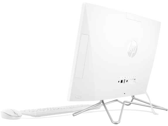 20C1 - HP OPP All in One 22-inch Desktop SnowWhite RearLeft