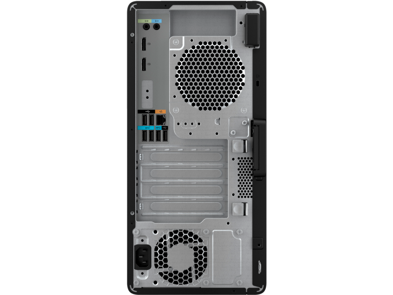 HP Z2 Tower G9 Desktop Workstation Z JetBlack Coreset Vertical Rear