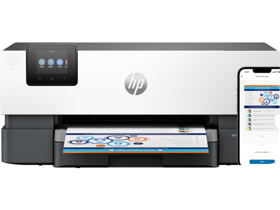 Business Ink Printers, HP OfficeJet Pro 9110b Wireless Printer with PDL Page Descriptive Language Support