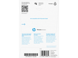 HP Picture Stickers 4 x 6 in. (101 x 152 mm) 25 sheets
