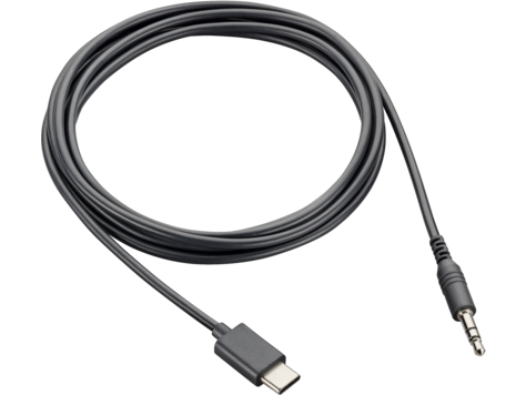 HP 9C6M4AA Poly Voyager Surround 80/85 UC 3.5mm Audio Adapter Cable