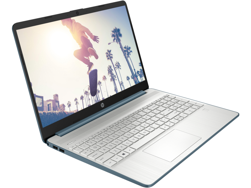 21C1 - Intel - HP 15 Laptop PC 15 - FFplus - Spruce Blue, Touch, HD Cam, nonODD, FPR, FreeDOS - Righ