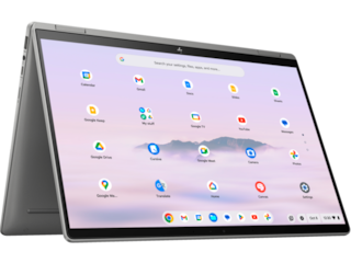HP Chromebook Plus x360 14c-cd0097nr, ChromeOS, 14", touch screen, Intel® Core™ i3, 8GB RAM, 128GB SSD, WUXGA
