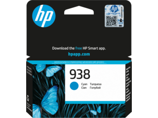 HP 938 Cyan Orginal Ink Cartridge 4S6X5-80004 4S6X5PE