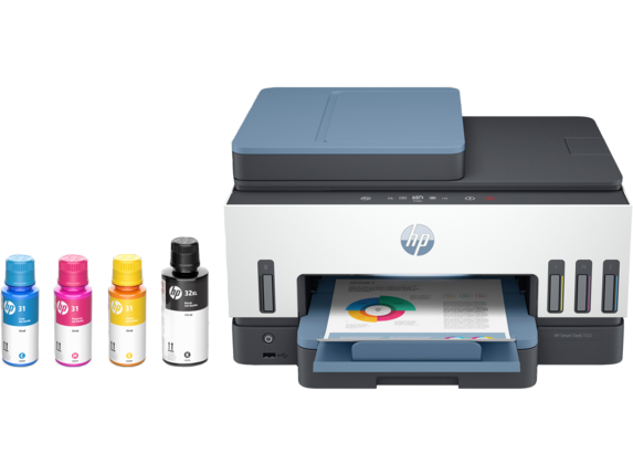 Inkjet All-in-One Printers, HP Smart Tank 7602 All-in-One