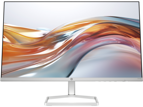 HP Home Monitors, HP Series 5 23.8 inch FHD White Monitor - 524sw