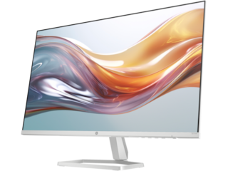 Dual HP Series 5 27 inch FHD White Monitor