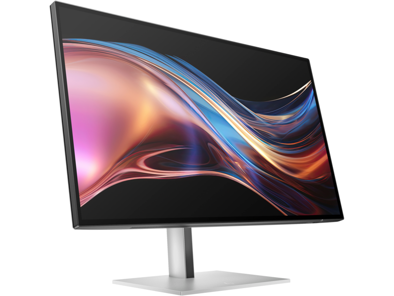 HP Series 7 Pro 27" Thunderbolt 4 Monitor - 727pu PikeSilver CoreSet FrontRight WhiteBg