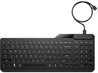 HP 405 Backlit Wired Keyboard