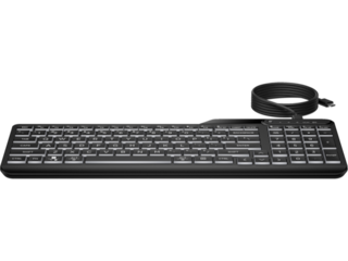 HP 405 Backlit Wired Keyboard