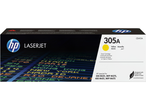 HP 305A CE412A sárga toner / festékkazetta LaserJet Pro 300 400 sorozathoz M351 M375 M451 (2600 old.) 