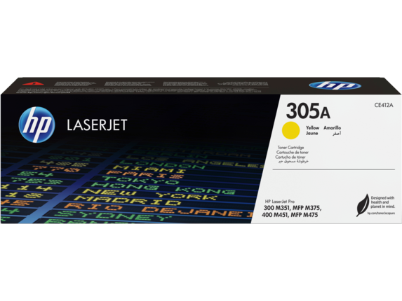 Image for HP 305A Yellow Original LaserJet Toner Cartridge from HP2BFED