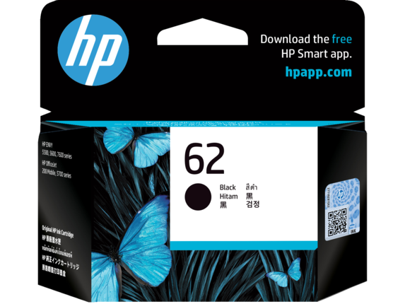 Image for HP 62 Black Original Ink Cartridge from HP2BFED