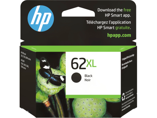 HP 62XL High Yield Black Original Ink Cartridge, C2P05AN#140