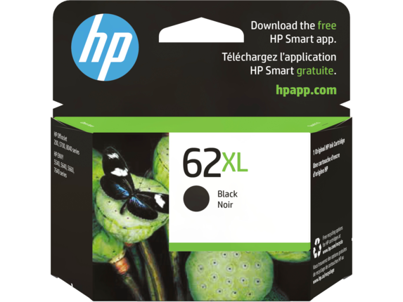 Image for HP 62XL High Yield Black Original Ink Cartridge from HP2BFED