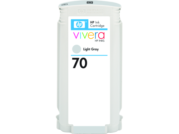 HP® 70 130-ml Light Gray DesignJet Ink Cartridge (C9451A)