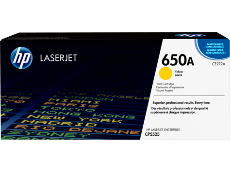 HP 650A CE272A sárga toner / festékkazetta Color LaserJet CP5525 M750 nyomtatóhoz (15000 old.)