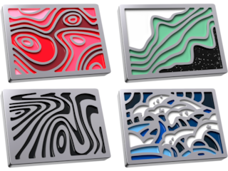 HyperX Badge Pack - Abstract Magnetic Badges