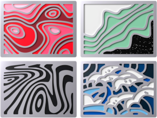 HyperX Badge Pack - Abstract Magnetic Badges