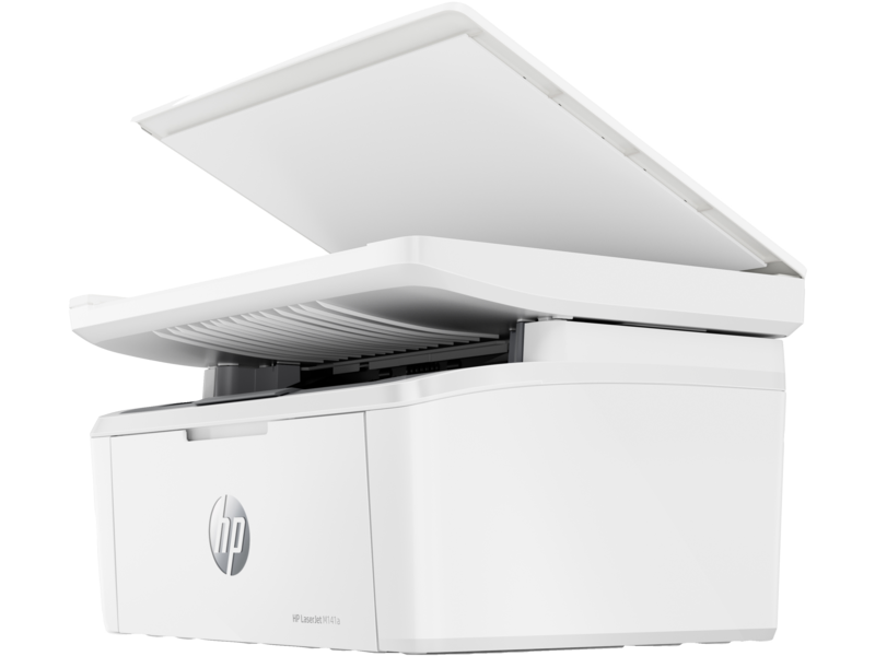 HP LaserJet MFP M141a - غطاء المسح الضوئي المفتوح 3QL