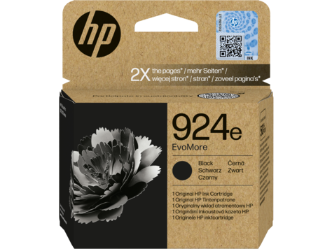 HP 4K0V0NE 924e EvoMore fekete eredeti tintapatron OfficeJet 8120 8122 8125 8130 8132 8135 (1000 old.)