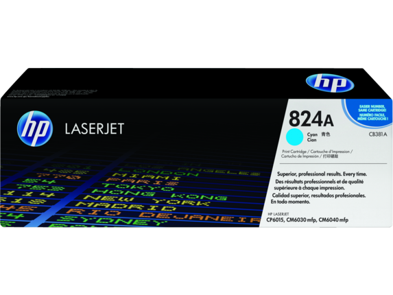 Image for HP 824A Cyan Original LaserJet Toner Cartridge from HP2BFED