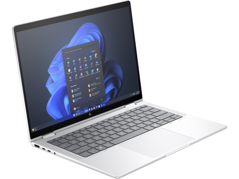 HP-Elite-x360-1040-14-inch-G11-2-in-1-GlacierSilver-T-IRcam-FPR-Win11-CoreSet-WhiteBG-FrontRightOpen