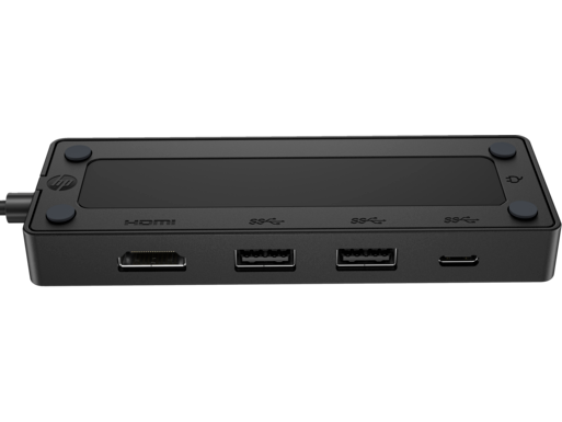 Series 3 of 4 , HP E14 G4 Portable Monitor, HP USB-C Travel Hub G3 + HP 410 Slim Silver Bluetooth Mouse Bundle