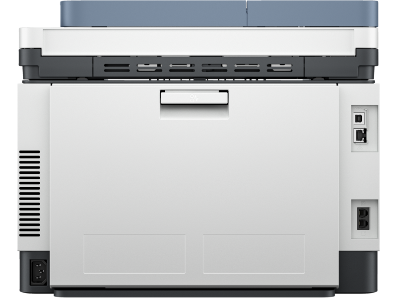 طابعة HP Color Laserjet Pro MFP 3300 ذات اللون الأزرق الداكن من كتالوج VisID GrayBG من الخلف