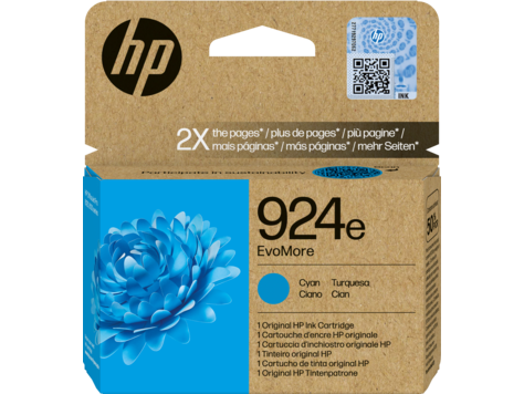 HP 4K0U7NE 924e EvoMore ciánkék eredeti tintapatron OfficeJet 8120 8122 8130 8132 (800 old.)