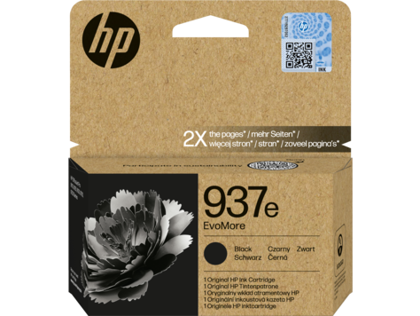 HP 937e 4S6W9NE EvoMore fekete eredeti tintapatron OfficeJet Pro 9110 9120 9130 9720 9730 (3100 old.)