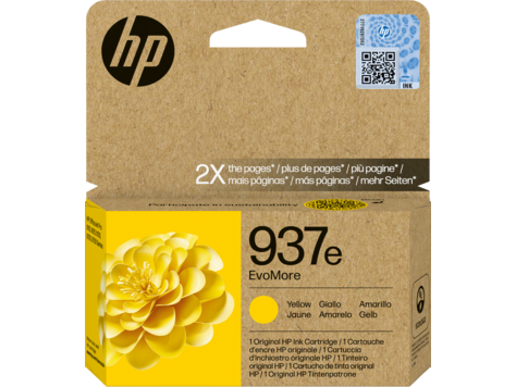 HP 937e 4S6W8NE EvoMore sárga eredeti tintapatron OfficeJet Pro 9110 9120 9130 9720 9730 (1650 old.)