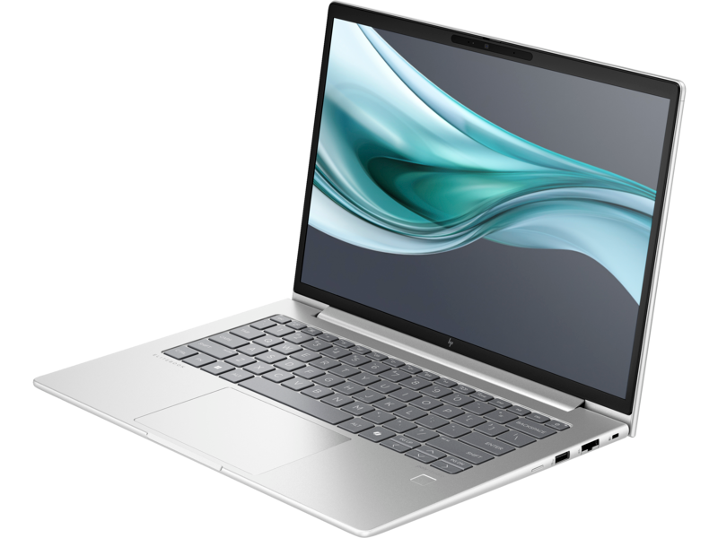 HP Elitebook 640 G11 14 inch NaturalSilver WWAN T IRcam FPR CoreSet AHS WhiteBG FrontLeftOpen