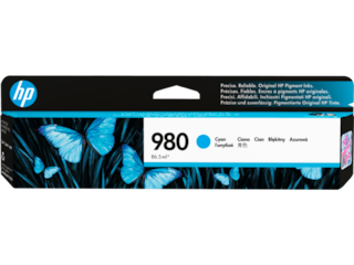 HP 980 Cyan Original Ink Cartridge, D8J07A