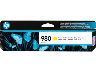 HP 980 Yellow Original Ink Cartridge, D8J09A