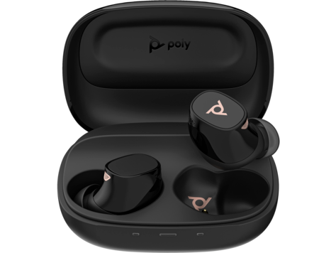 HP 946C3AA Poly Voyager Free 20 Black Earbuds +Basic Charge Case