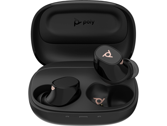 Audio, Poly Voyager Free 20 Black Earbuds +Basic Charge Case