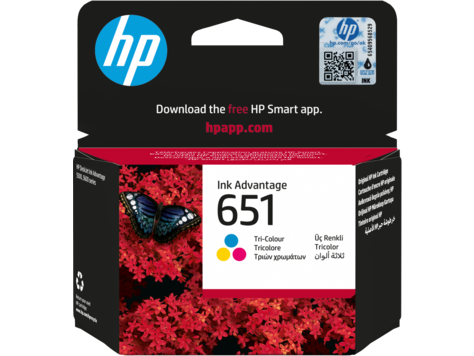 HP 651 C2P11AE háromszínű tintapatron eredeti C2P11AE Ink Advantage 5645 5575 mobil 202 252 (299 old.)