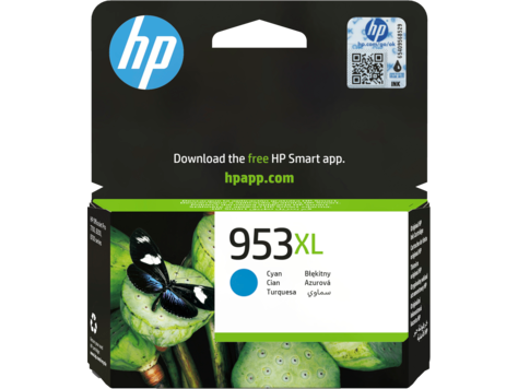 HP 953XL F6U16AE cián tintapatron eredeti F6U16AE OfficeJet 7730 7720 7740 8210 8218 8710 8715 8720 8725 8730 (1450 old.)