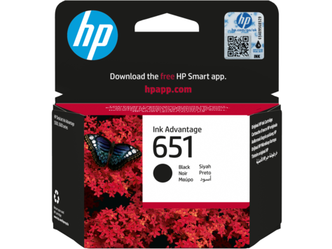 HP 651 C2P10AE fekete tintapatron eredeti C2P10AE Ink Advantage 5645 5575 mobil 202 252 (600 old.)