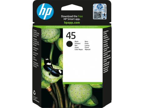 HP 45 fekete tintapatron eredeti 51645AE Deskjet 710 720 815 820 830 850 870 880 890 895 930 950 959 960 970 980 990 995 1100 1120 1125 1220 1280 1600 6122 6127 9300 sorozat; Officejet G55 G85 (930 old.)