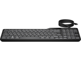 HP 405 Multi-Device Backlit Wired Keyboard