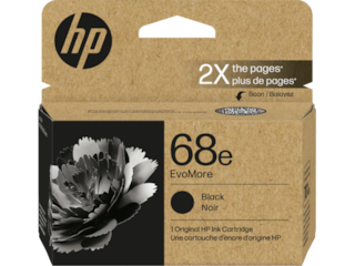 HP 68e EvoMore Black Original Ink Cartridge, 7FP22TN