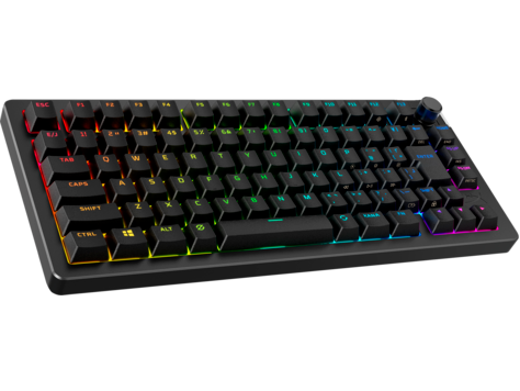 HP 91Y91AA HyperX Alloy Rise 75 vezeték nélküli gamer billentyűzet - USA kiosztás