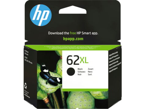 HP 62XL fekete tintapatron eredeti C2P05AE ENVY 5540 5640 7640 OfficeJet 5740 (600 old.)