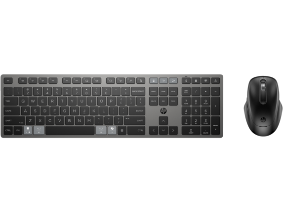 Keyboards/Other Input Devices, HP 720 Multi-Device Rechargeable Wireless Keyboard and Mouse Combo