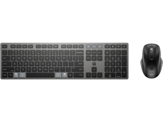 HP 720 Multi-Device Rechargeable Wireless Keyboard and Mouse Combo